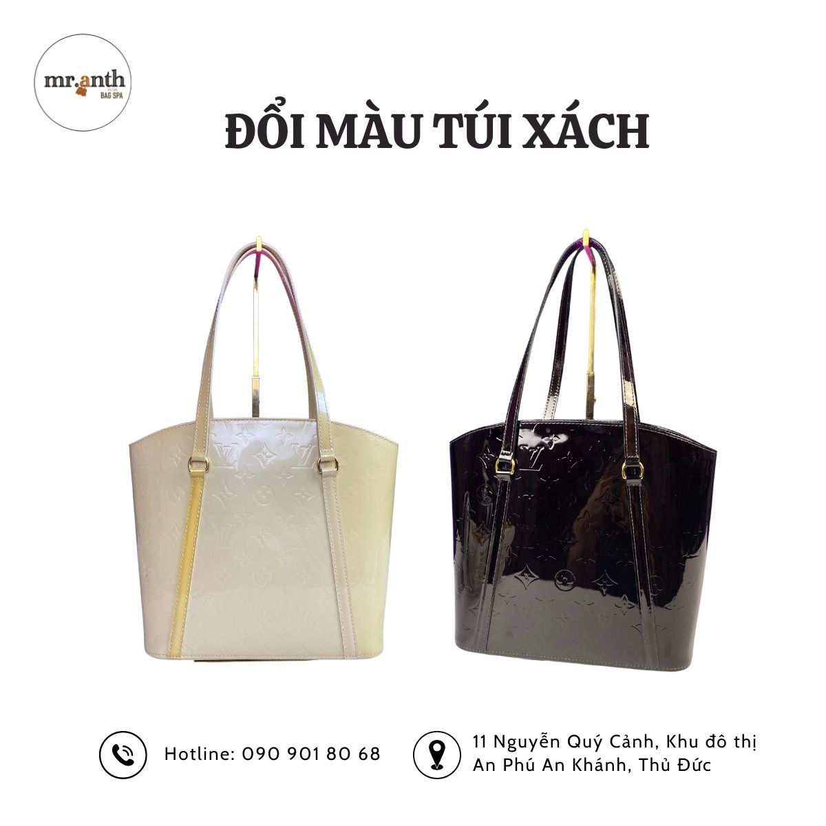 Mr.Anth - Đơn vị đổi màu túi xách hiệu - Nhuộm màu túi xách uy tín tại Tp.HCM