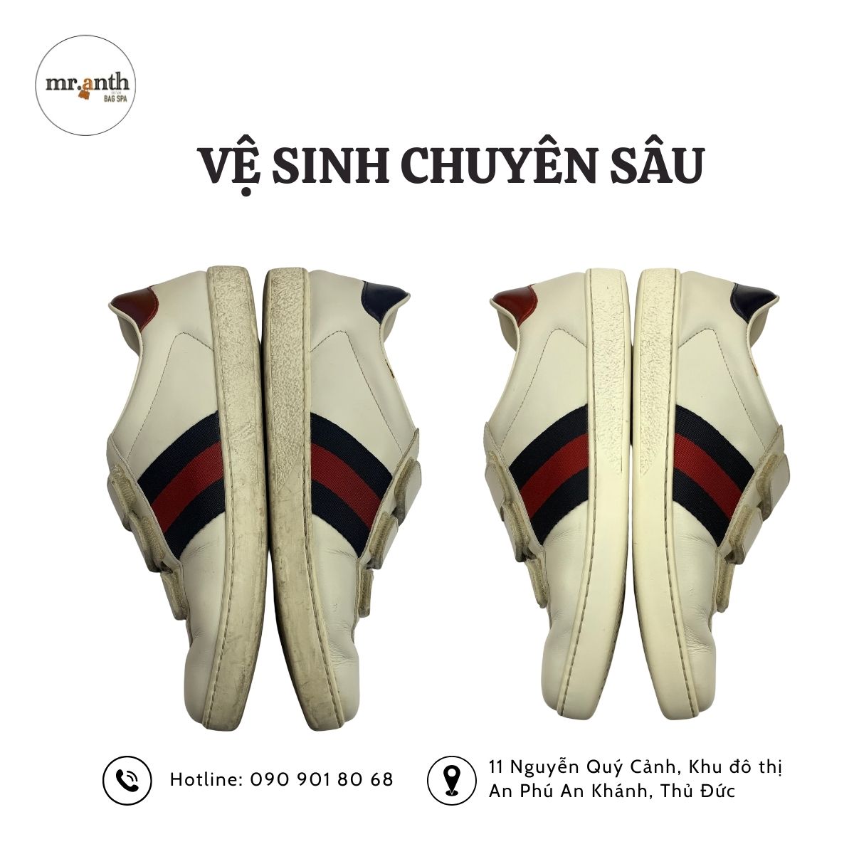 Lý do nên sử dụng dịch vụ vệ sinh giày của Mr.Anth