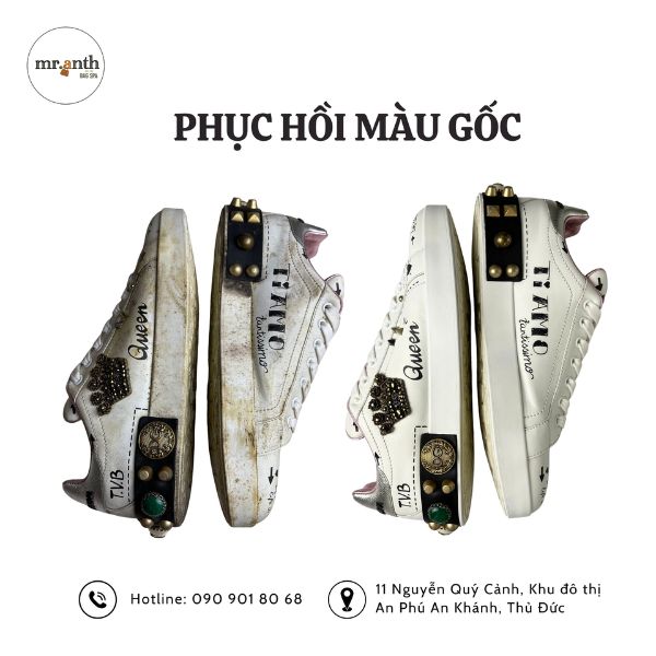 Dịch vụ phục hồi màu giày hiệu
