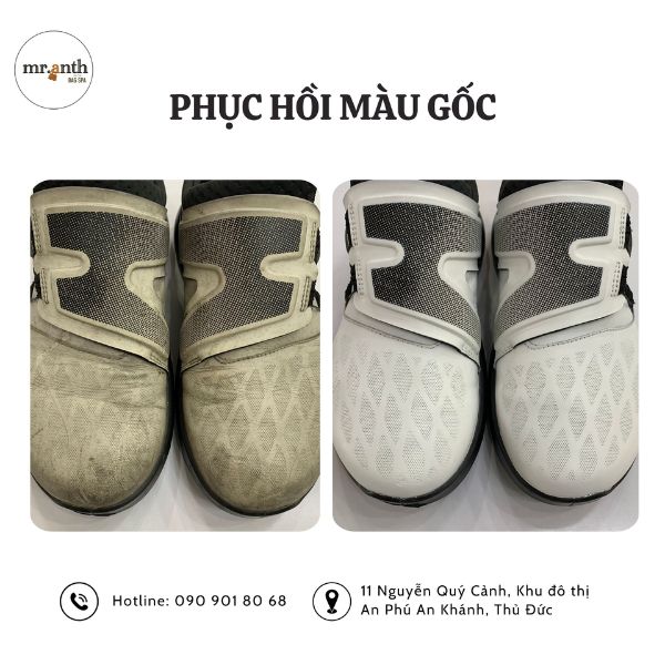 Lợi ích khi sử dụng dịch vụ phục hồi màu giày tại Mr Anth