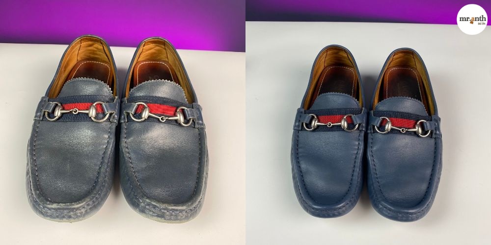 Các dịch vụ phục hồi màu giày Gucci tại Mr.Anth