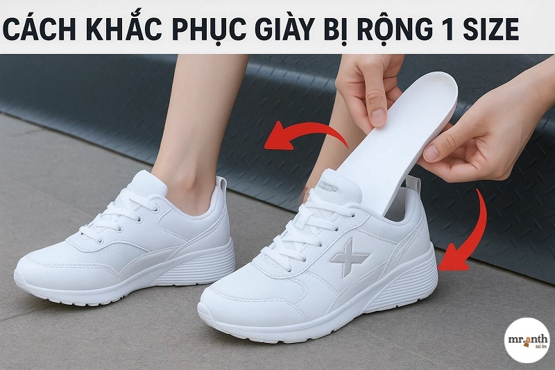 11 Cách khắc phục giày bị rộng 1 size đơn giản