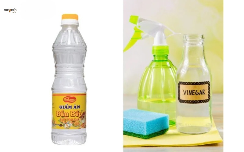 Sử dụng giấm ăn làm mềm giày cứng