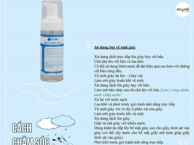 Dung dịch vệ sinh giày Smart Men