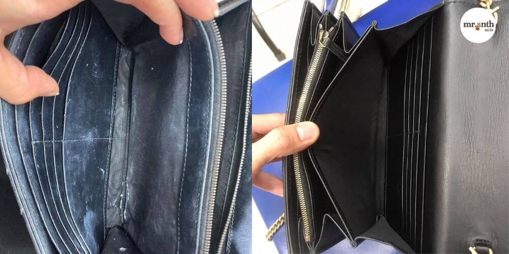 Cách vệ sinh bên trong túi da