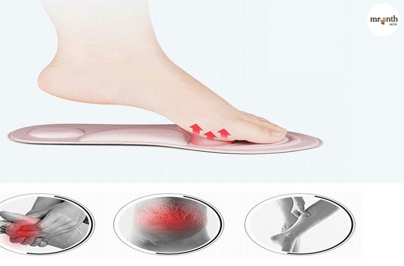 Mẹo đi giày cao gót không đau mũi chân sử dụng miếng lót giày