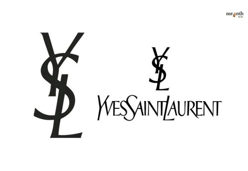 Logo YSL thương hiệu túi xách nổi tiếng