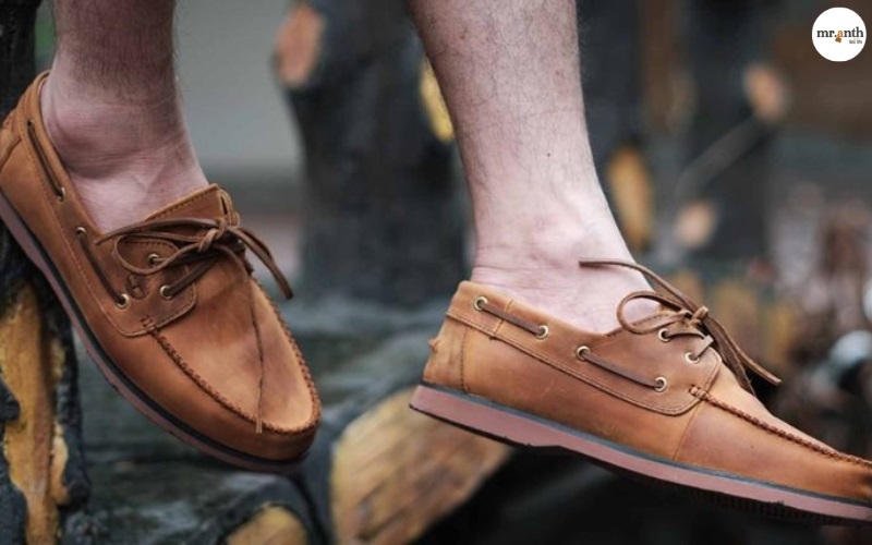 Kiểu giày đế xuồng Boat Shoes không cần mang tất