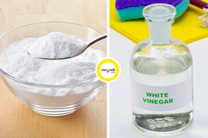 Sử dụng baking soda và giấm vệ sinh giày New Balance