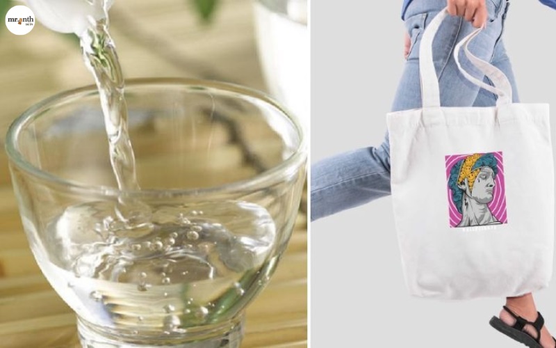 Dùng nước giấm làm sạch túi Tote
