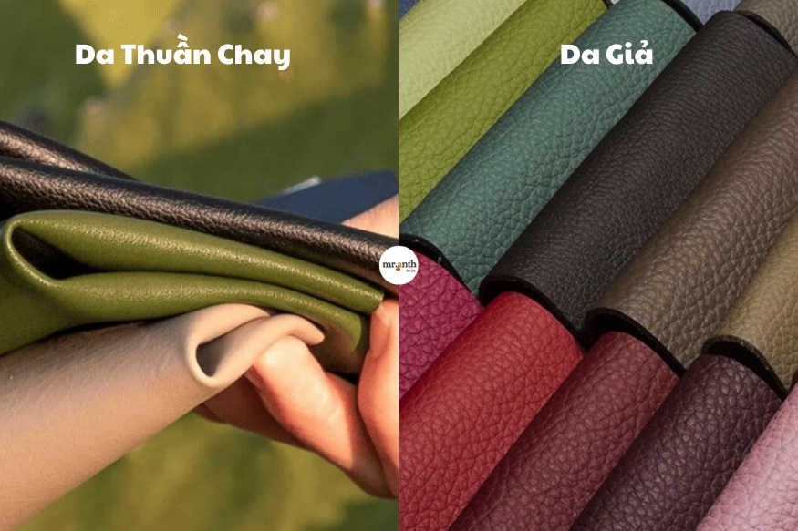 Phân biệt da thuần chay thật giả