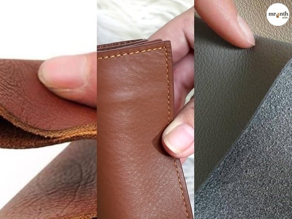 Phân biệt da bò thật bằng cách quan sát vân da và lỗ chân lông