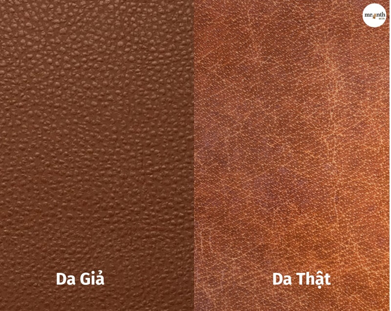 Phân biệt da thật và da giả