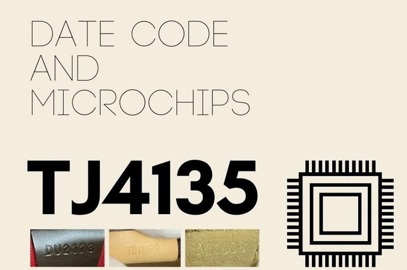 Phân biệt túi LV thật và giả qua date codes hoặc microchips